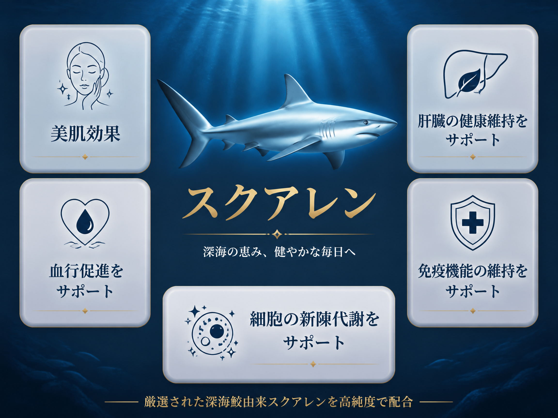 スクワレン効果インフォグラフィック
